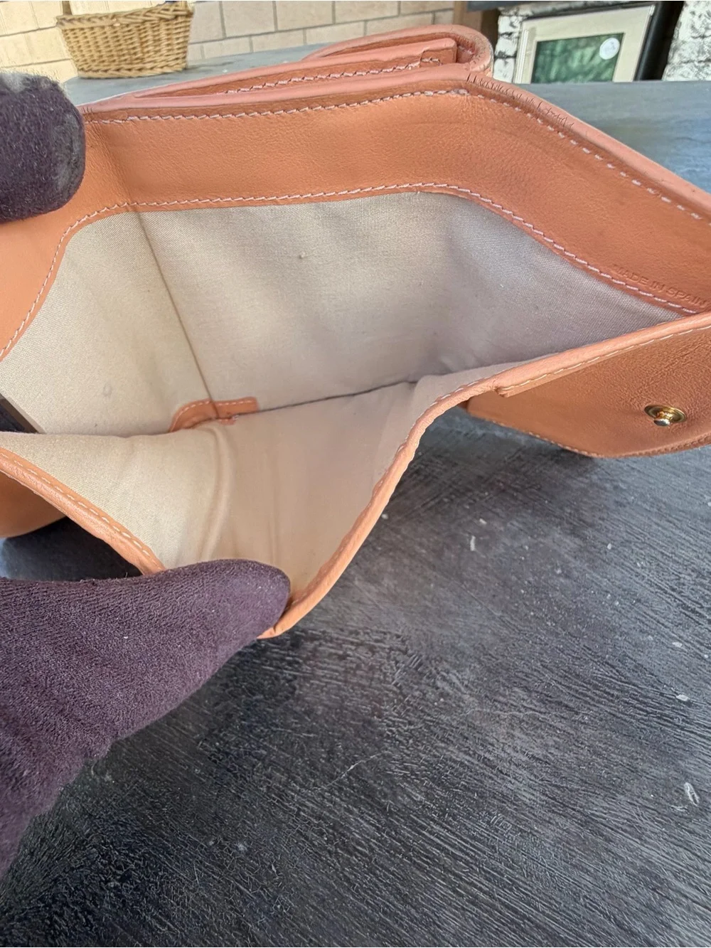 Chloe C Leather Trifold Wallet